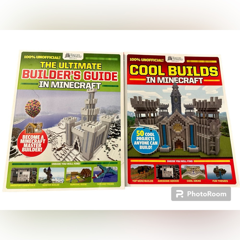Game Master Set of 2 Minecraft Books